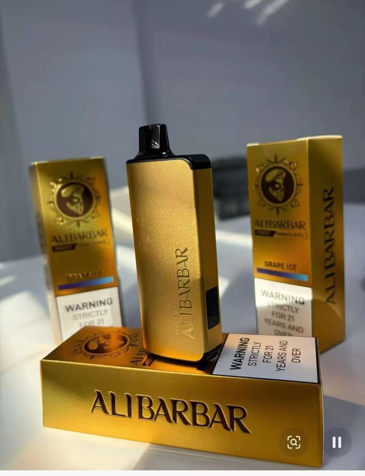 Gold ALIBARBAR device and packaging
